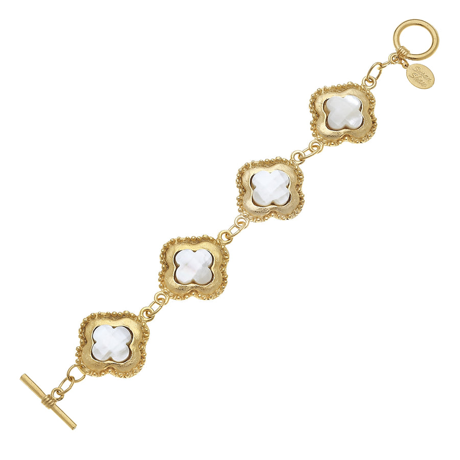 Camellia Clover Linked Bracelet