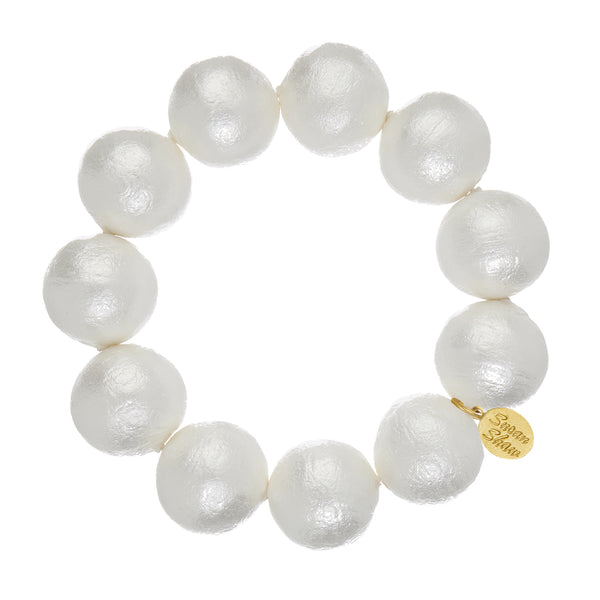 Lucille Cotton Pearl Bracelet