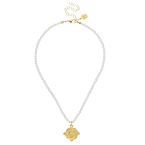 Alys Elephant Pearl Necklace