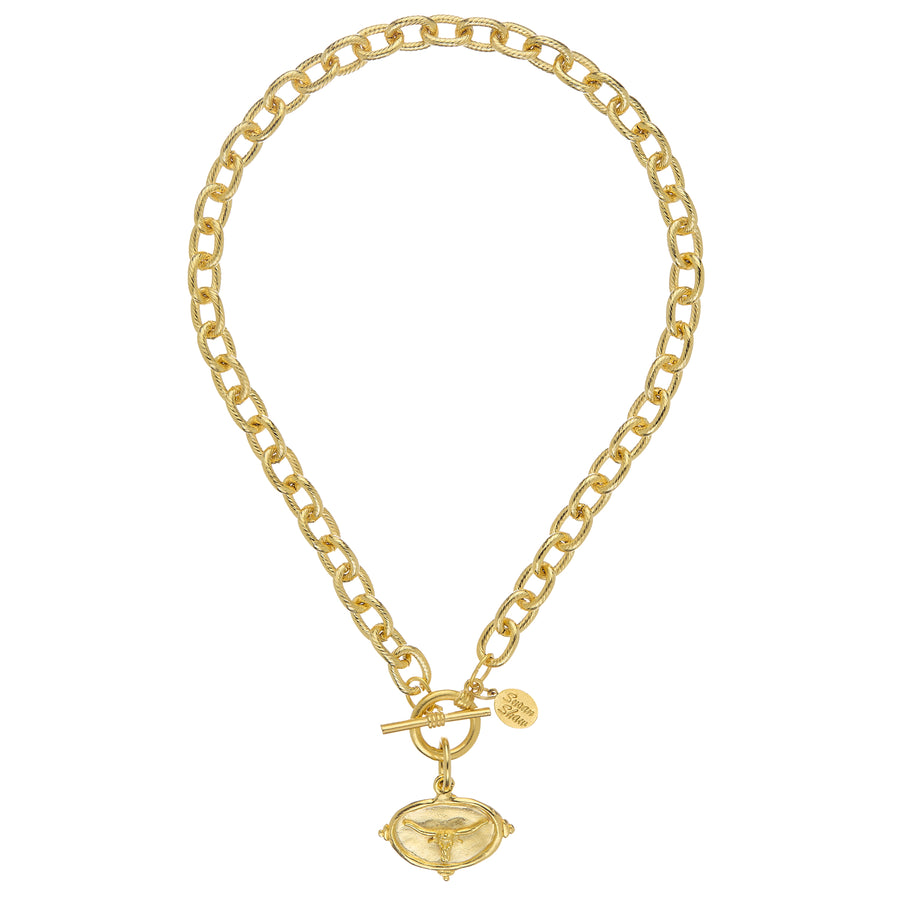 Longhorn Toggle Necklace