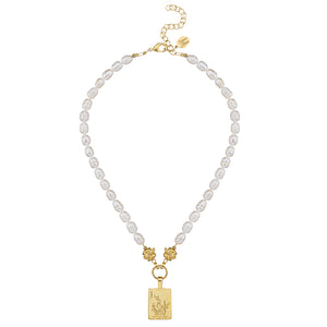 Bird Bam Mahjong Pearl Necklace