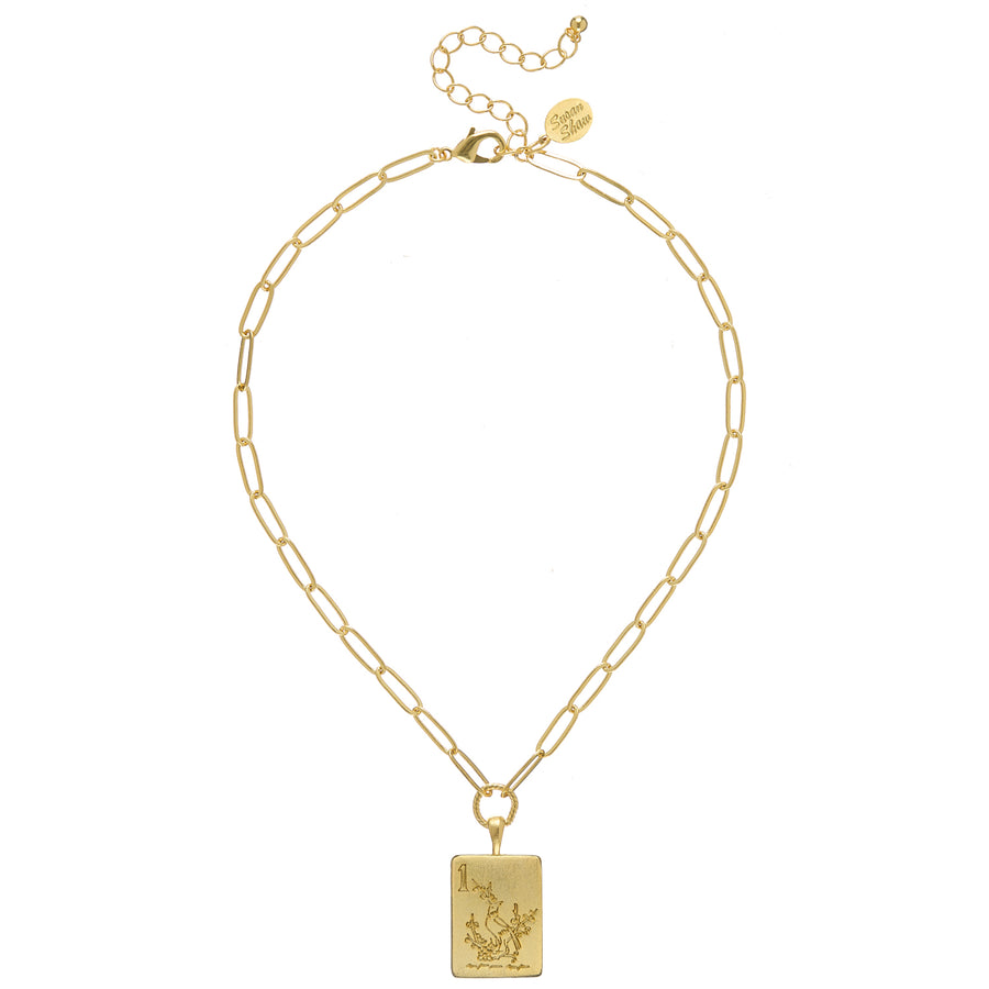 Bird Bam Mahjong Medium Paperclip Necklace