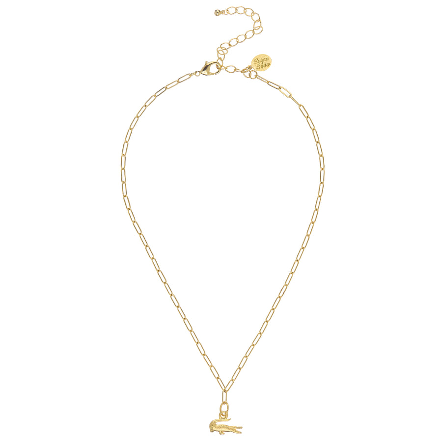 Small Alligator Paperclip Necklace