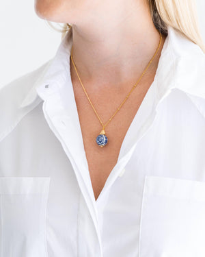 Blue & White Dainty Necklace