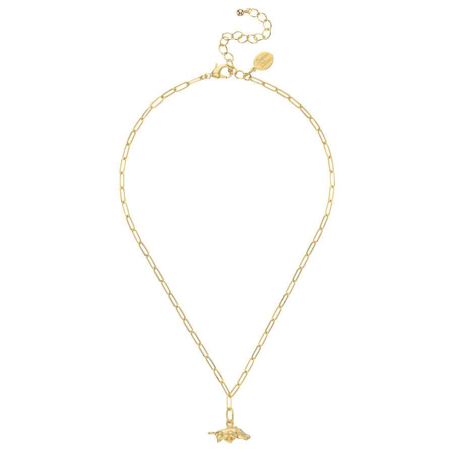 Small Wild Boar Paperclip Necklace