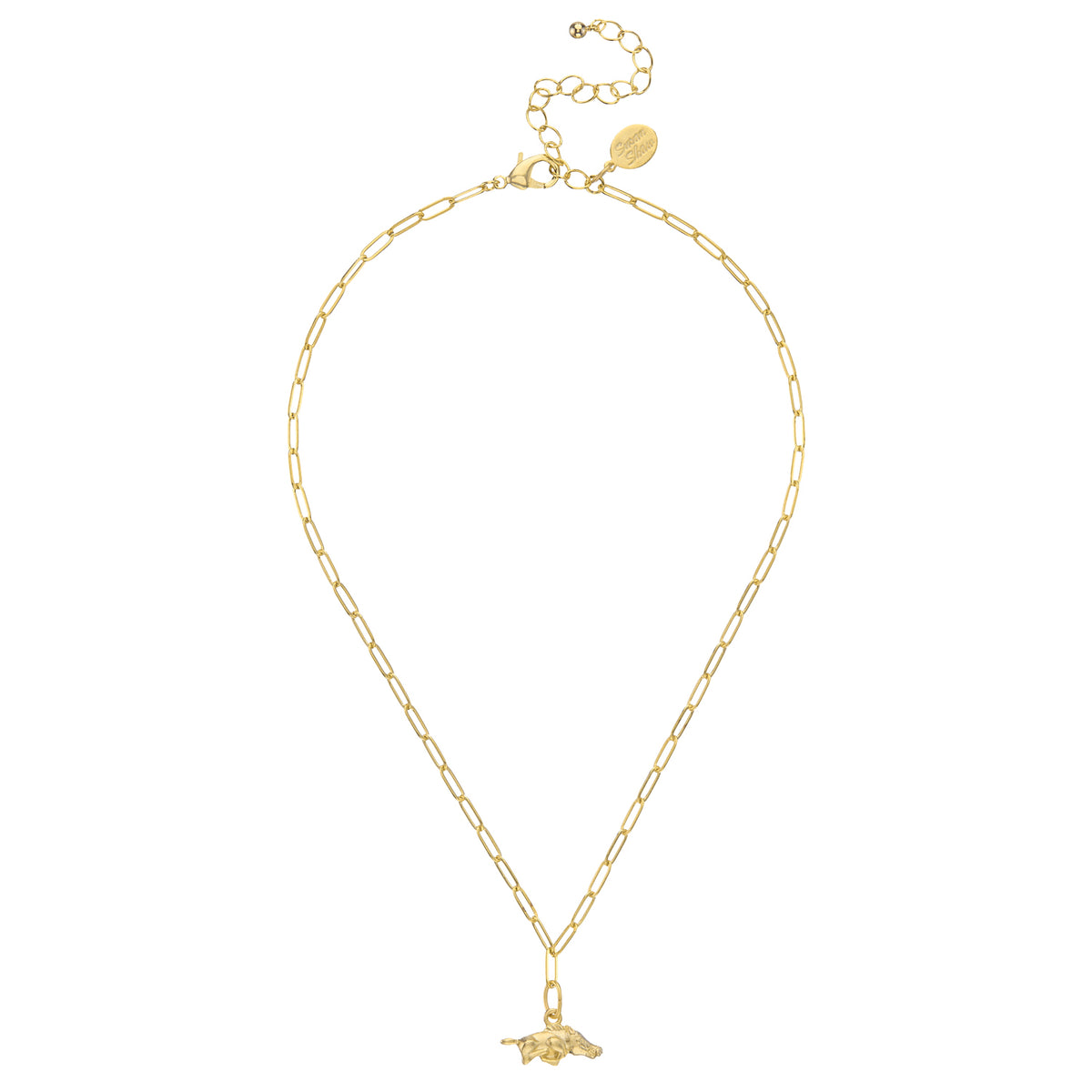 Small Wild Boar Paperclip Necklace