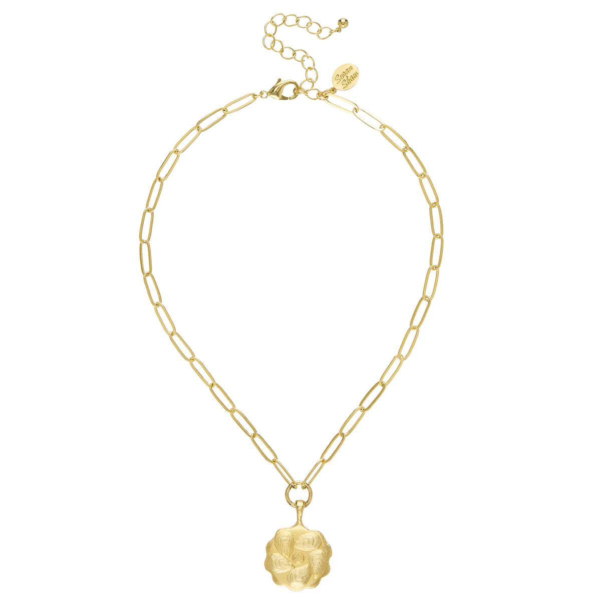 Oyster Plate Paperclip Necklace