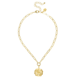 Oyster Plate Paperclip Necklace