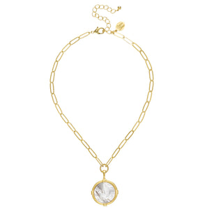 Ida Engraved Dove Necklace