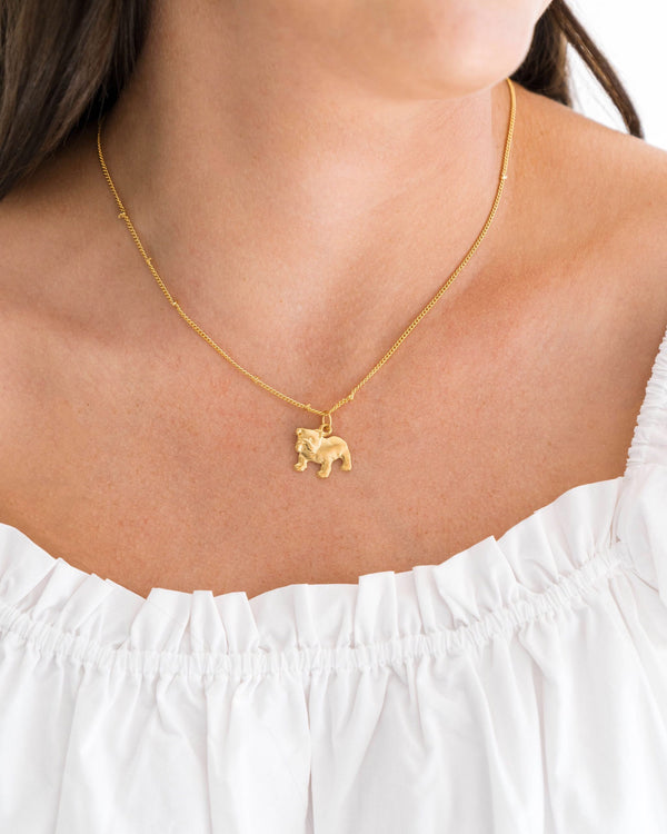 Dainty Bulldog Necklace Susan Shaw