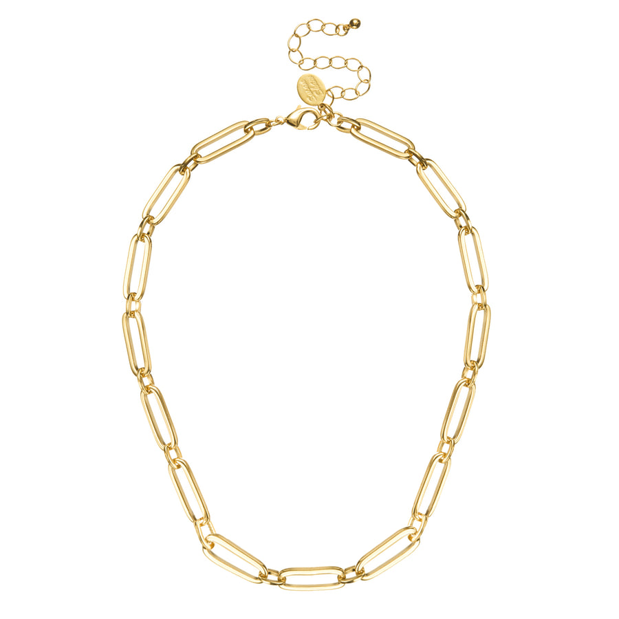Mixed Link Paperclip Necklace