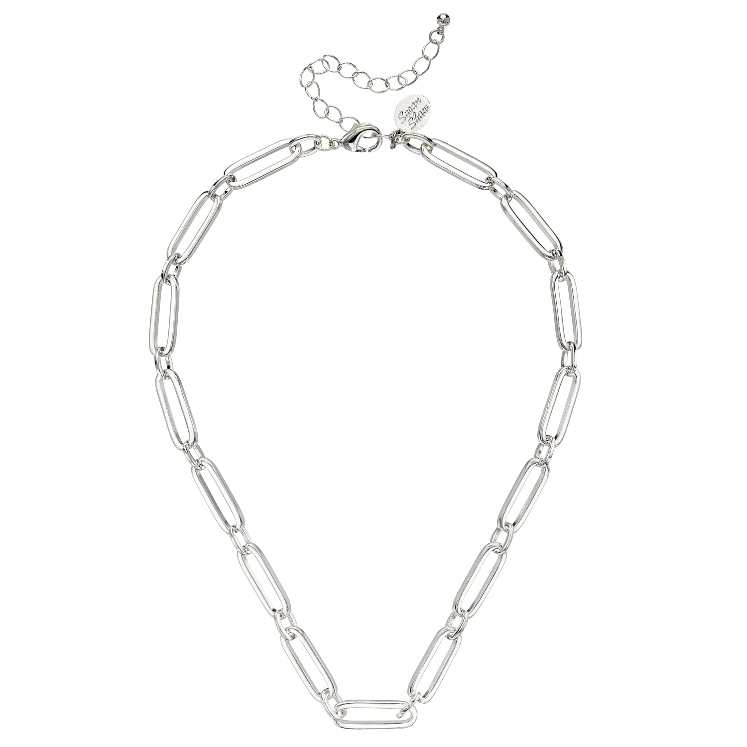 Mixed Link Paperclip Necklace