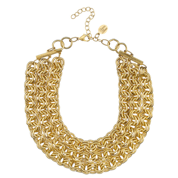 Triple Strand Chain Necklace