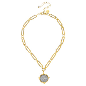 Buffalo Nickel Mixed Link Necklace