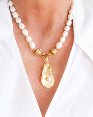 Pearl Oyster Necklace