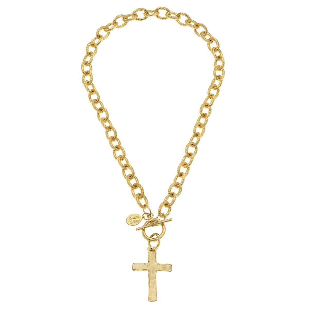 Classic Cross Toggle Necklace