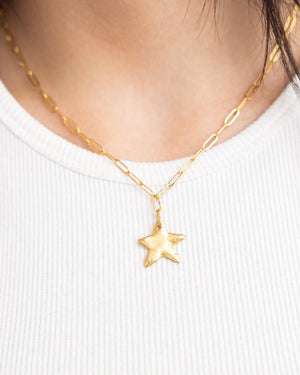 Petite Star Paperclip Necklace
