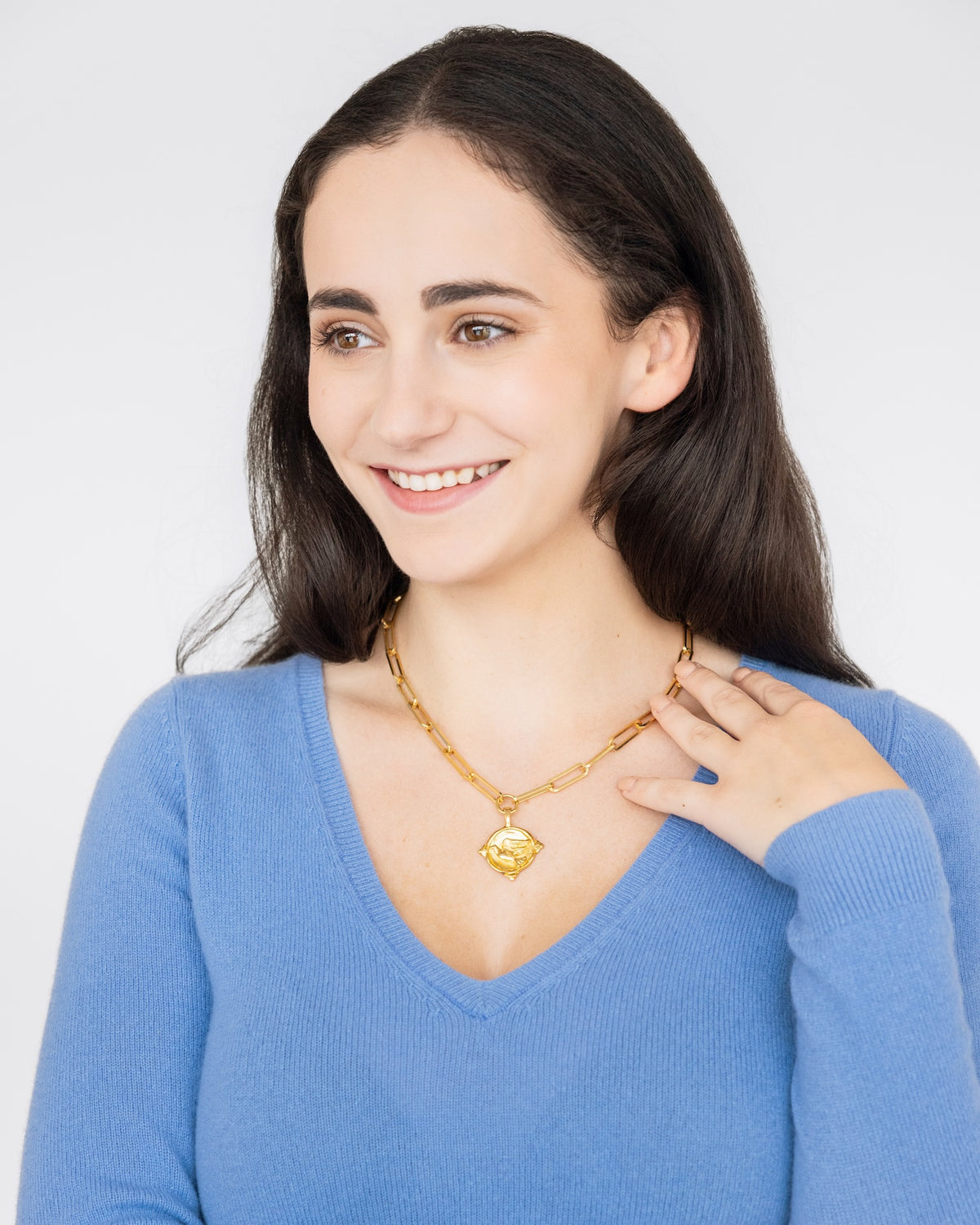 Dove Paperclip Necklace