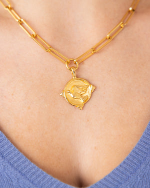 Dove Paperclip Necklace