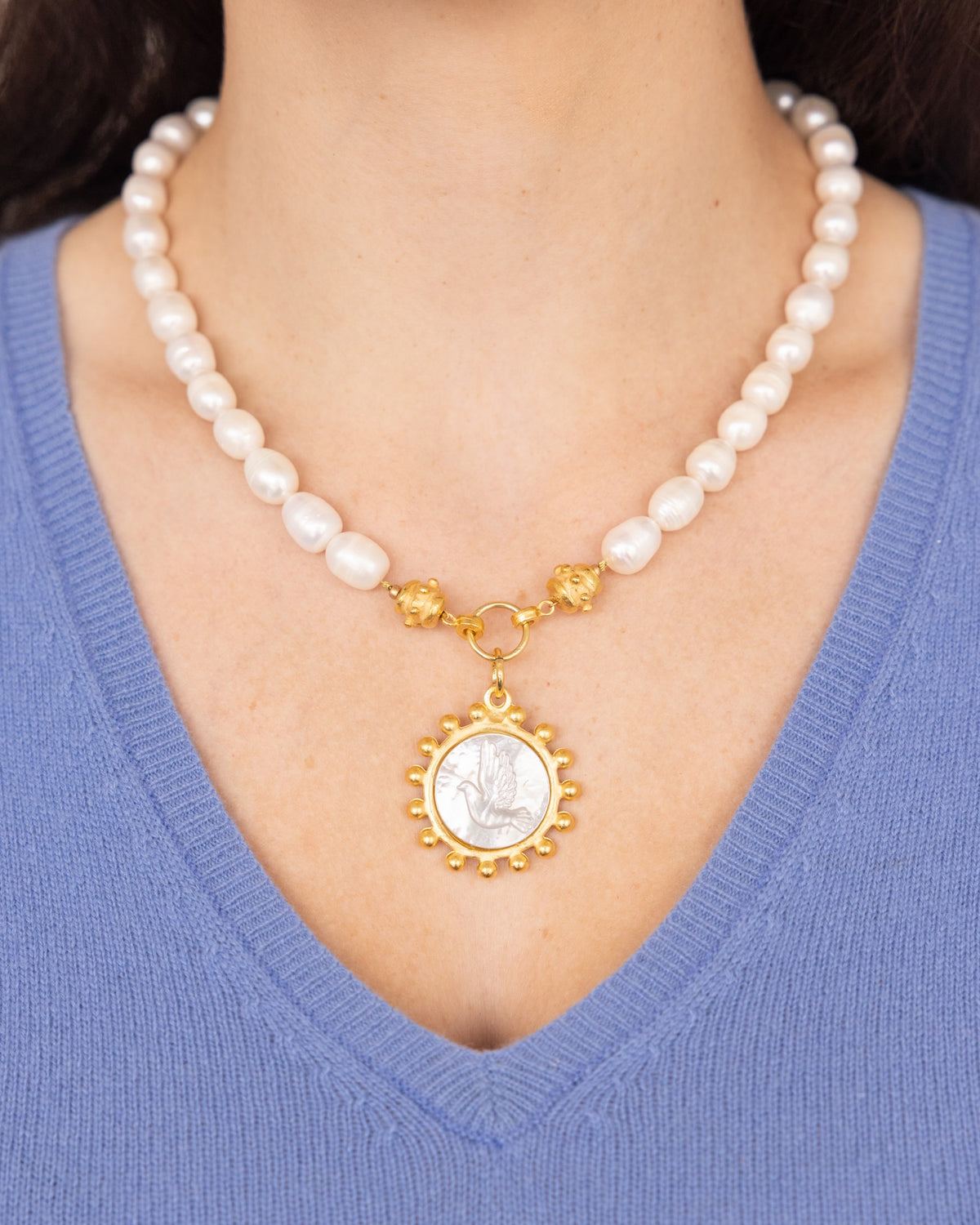 Erin Engraved Dove Necklace