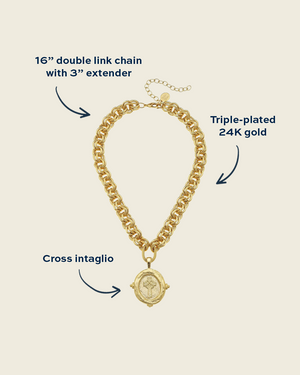 Cross Intaglio Necklace