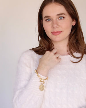 Peruvian Coin Toggle Bracelet