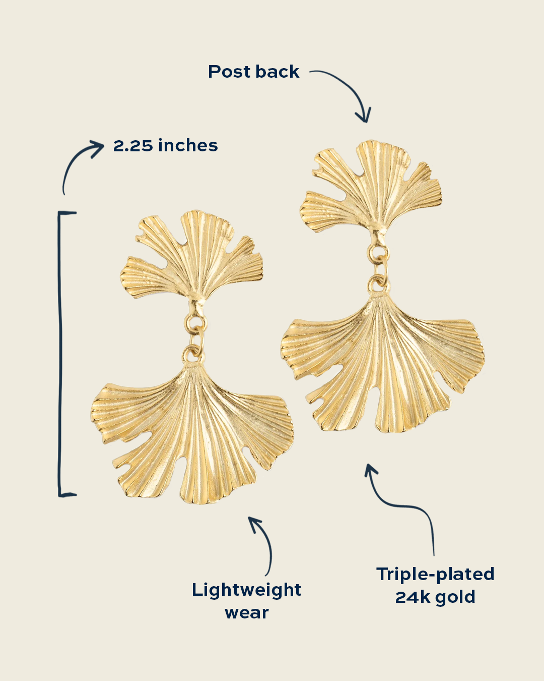 Ginkgo Earrings