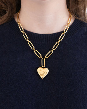 Monroe Pillow Heart Necklace