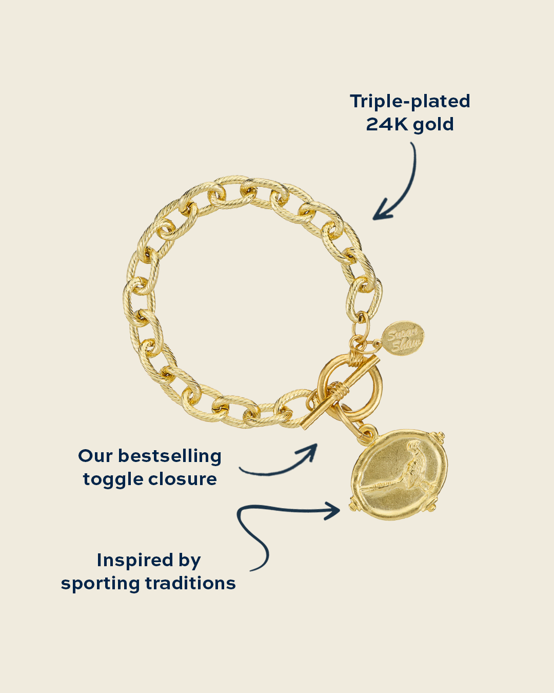 Pheasant Toggle Bracelet