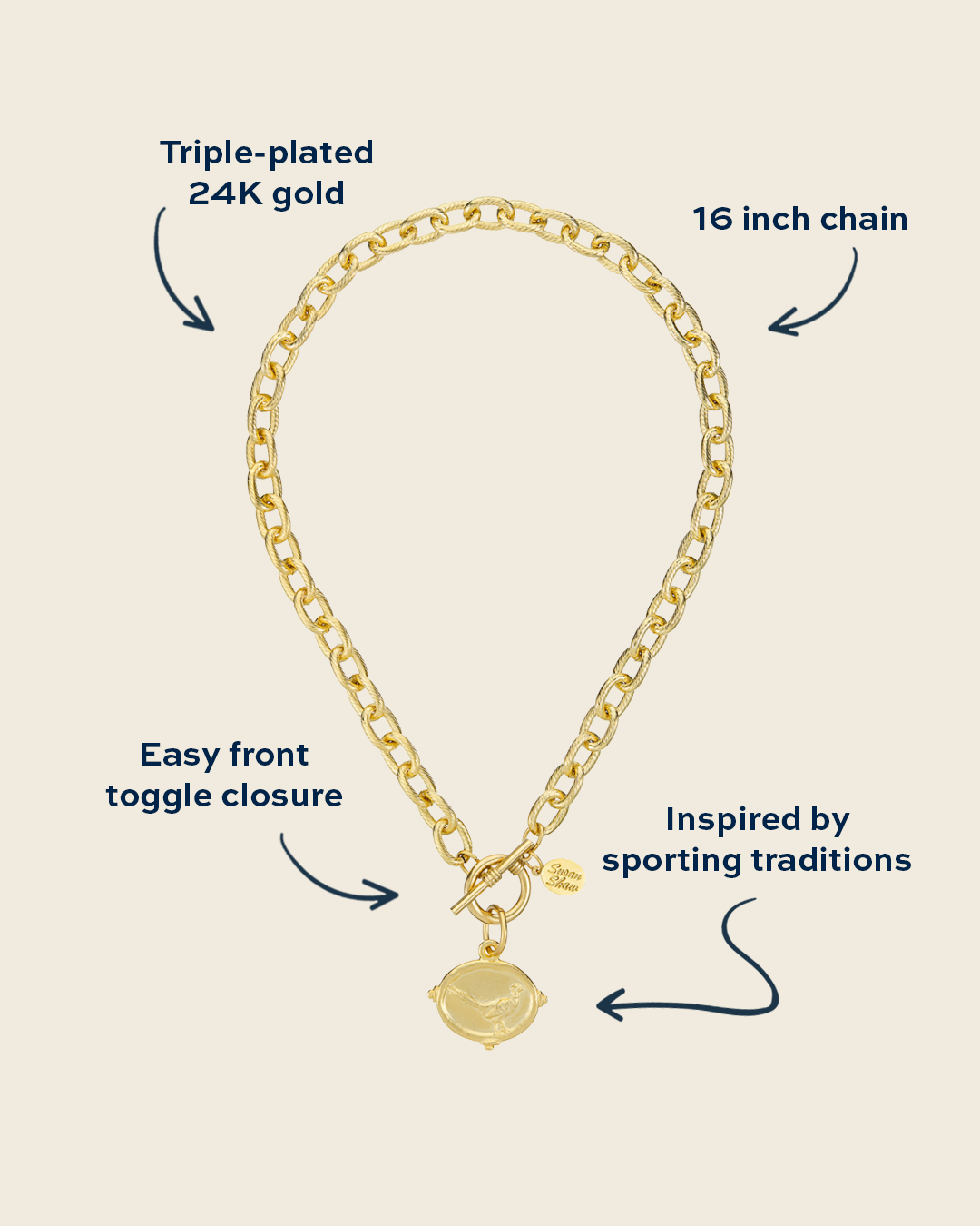 Pheasant Toggle Necklace