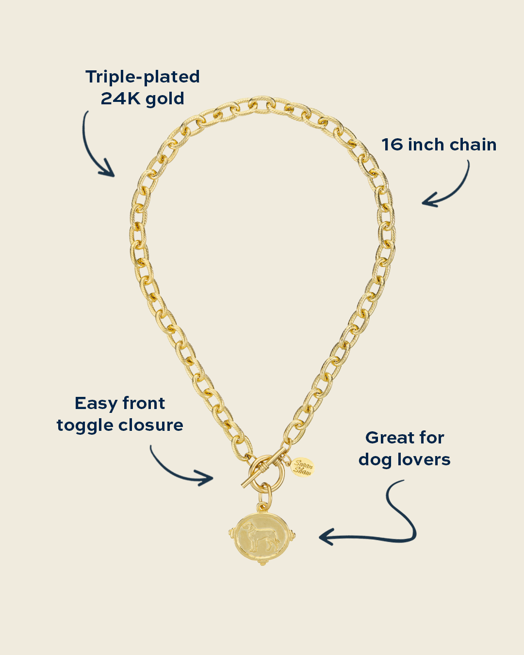 Retriever Toggle Necklace