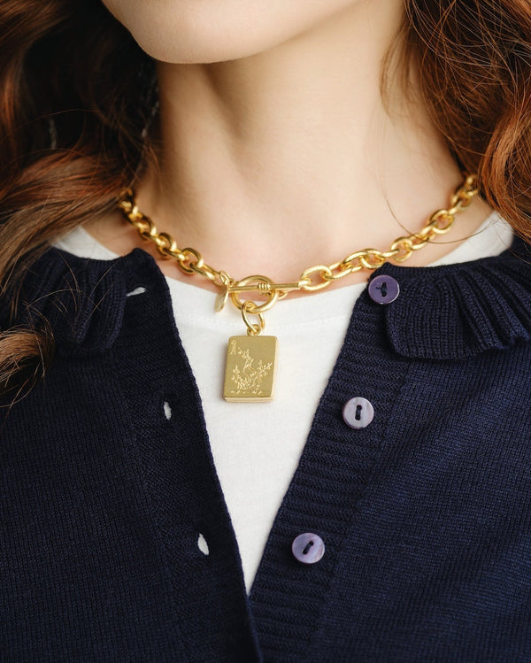Bird Bam Mahjong Toggle Necklace