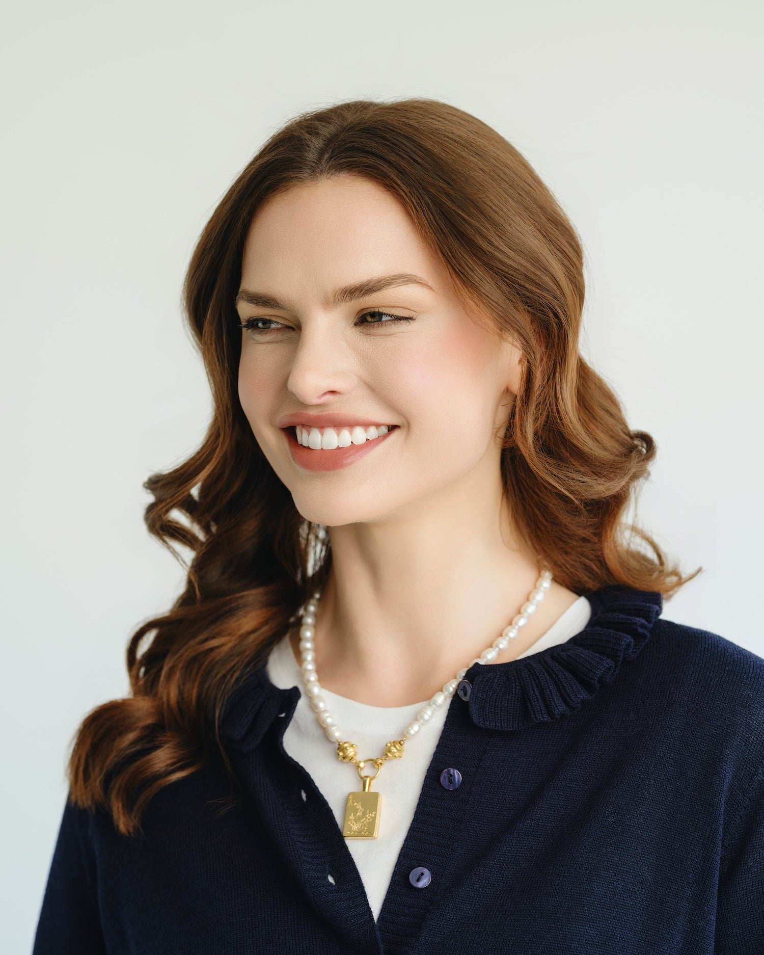 Bird Bam Mahjong Pearl Necklace