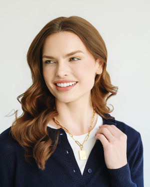 Bird Bam Mahjong Large Paperclip Necklace