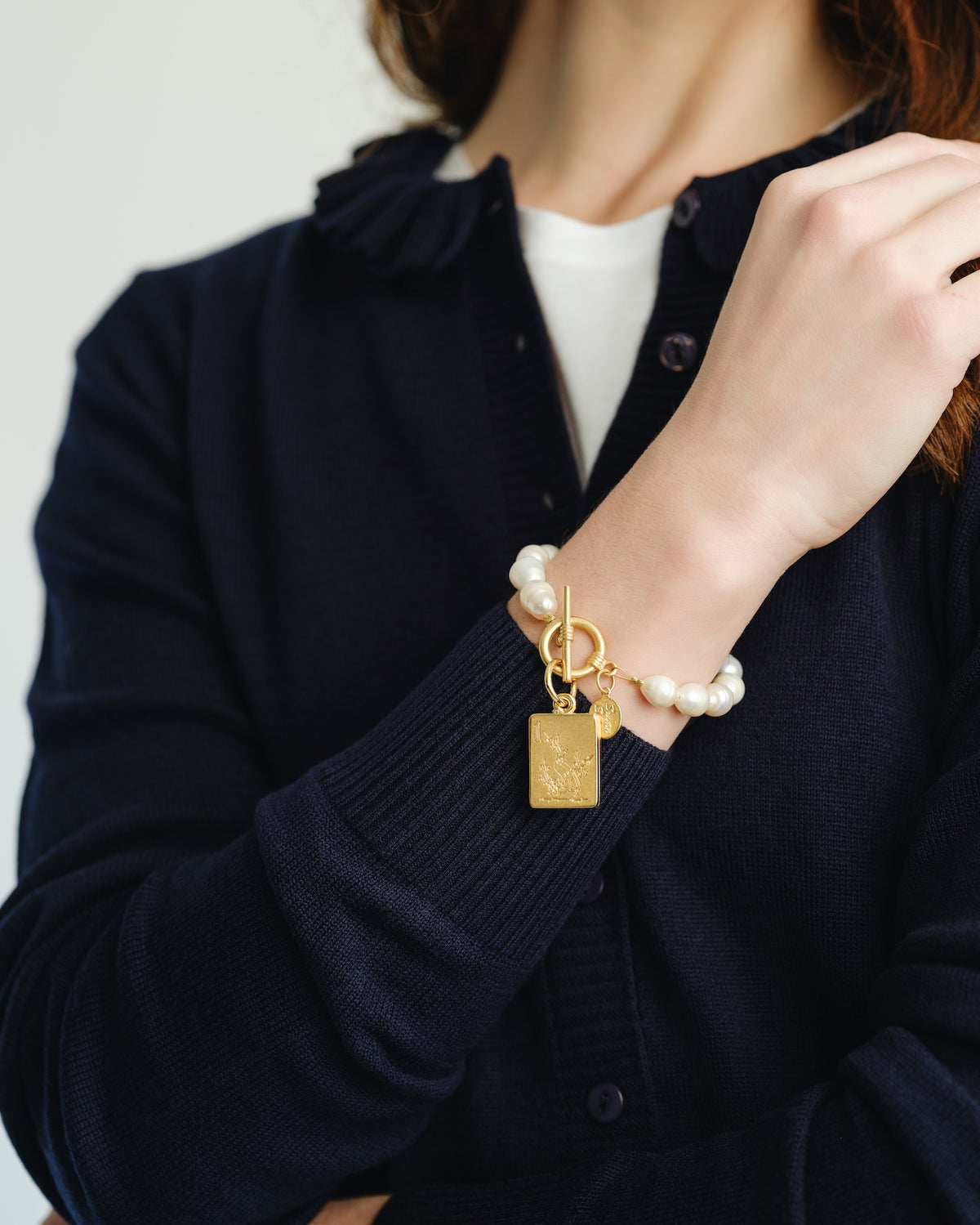 Bird Bam Mahjong Pearl Bracelet