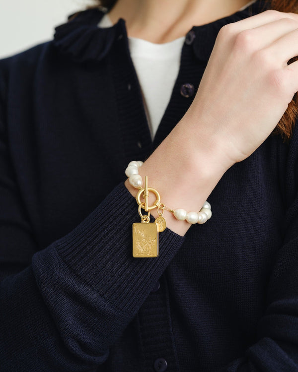 Bird Bam Mahjong Pearl Bracelet