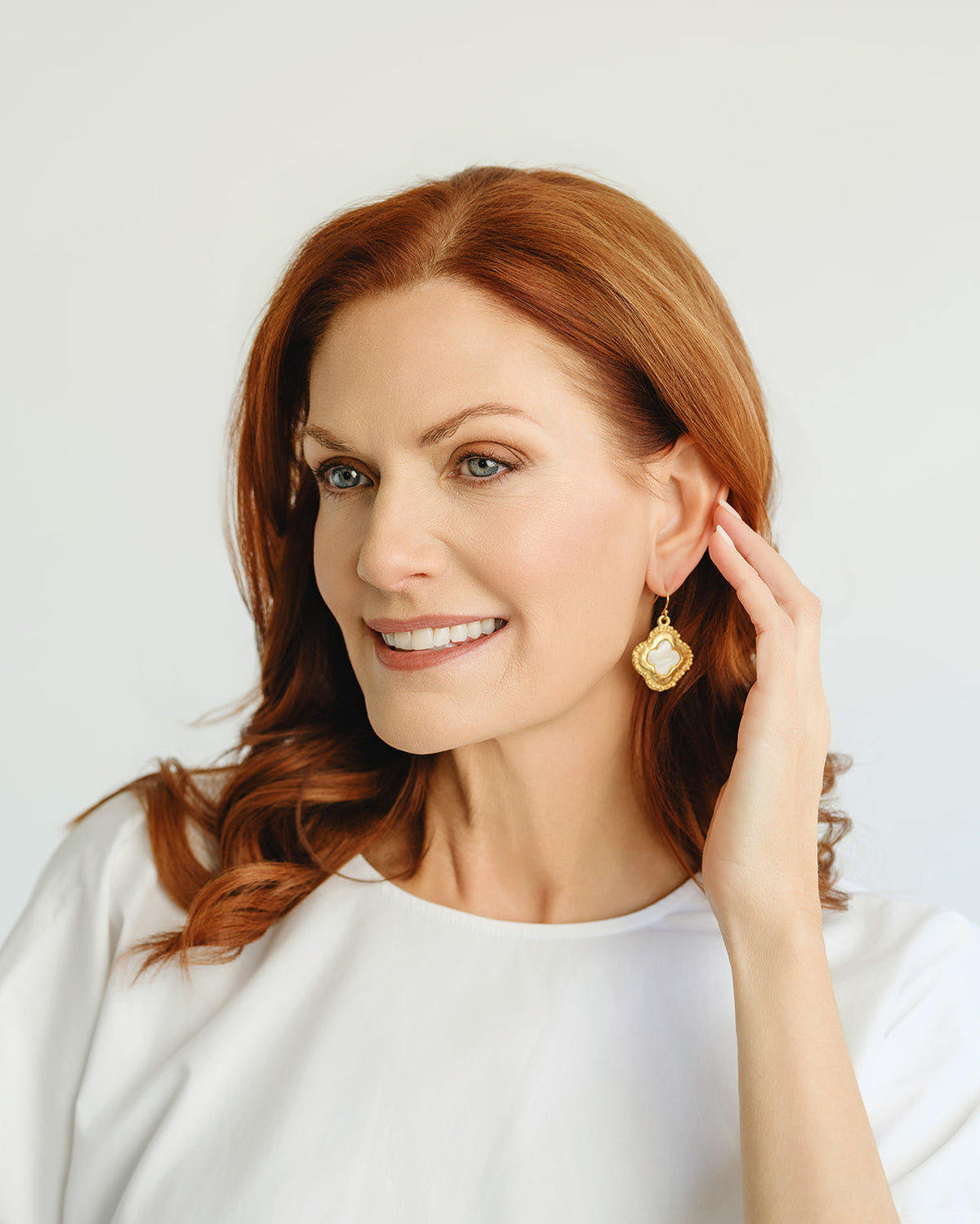 Camellia Clover Earrings