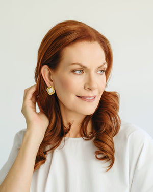 Camellia Clover Studs