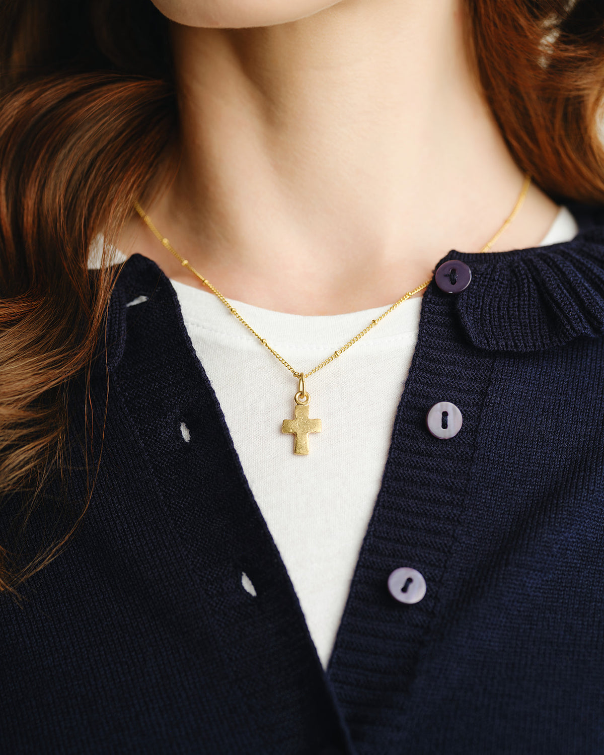 Dainty Small Cross Necklace