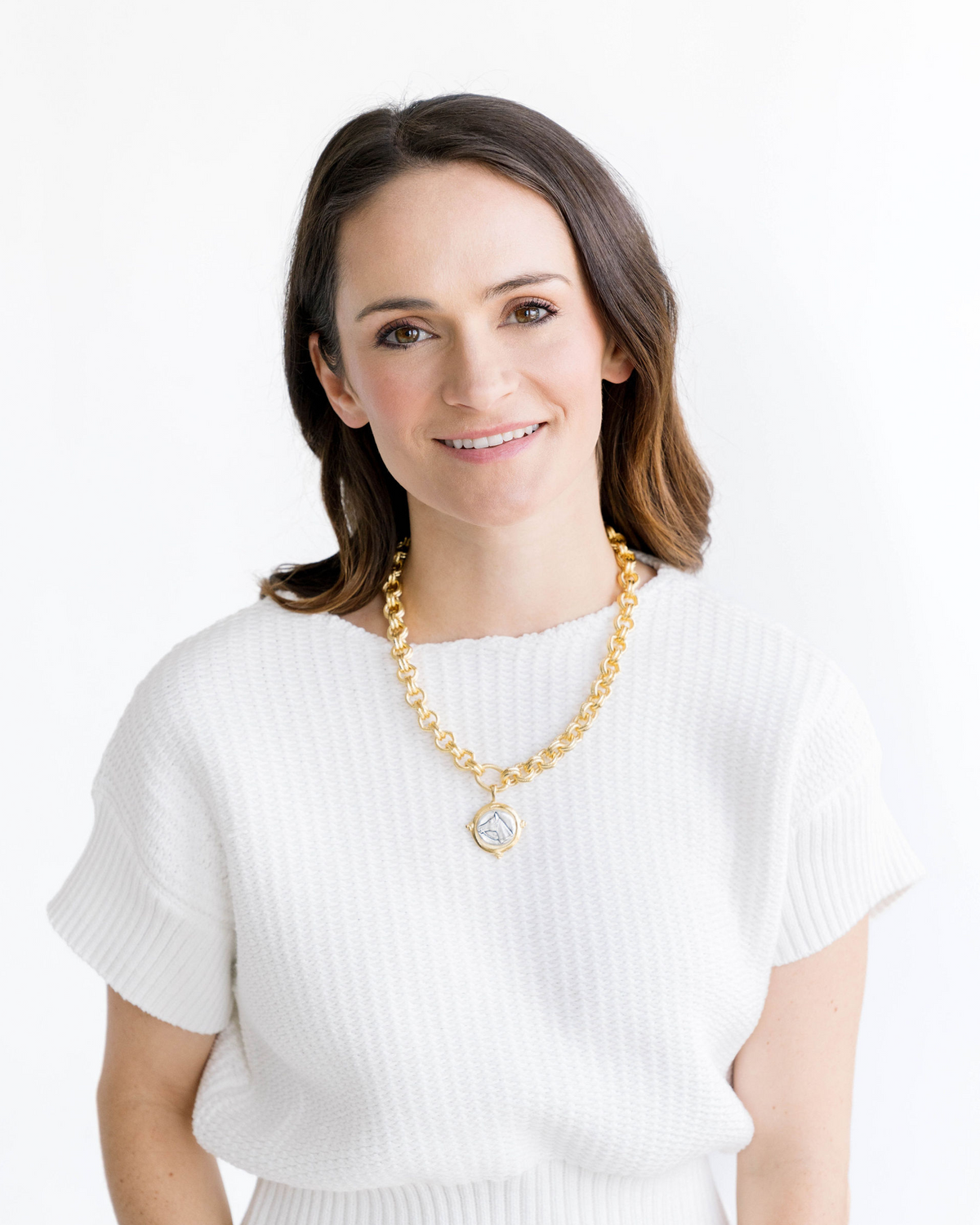 Mixed Metal Horse Head Necklace