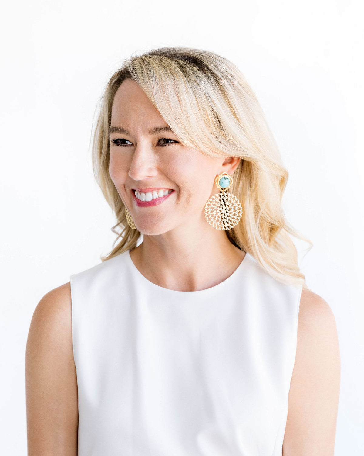 Turquoise Filigree Earrings