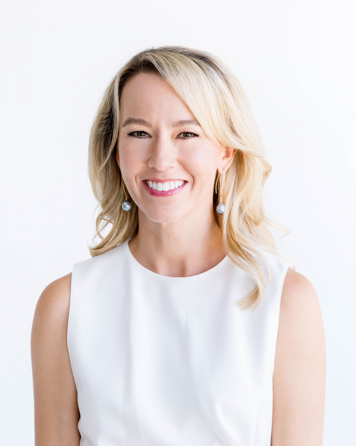 Grey Baroque Pearl Threader Earrings