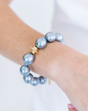 Grey Baroque Pearl Bracelet