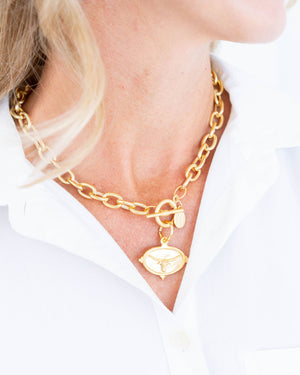 Longhorn Toggle Necklace