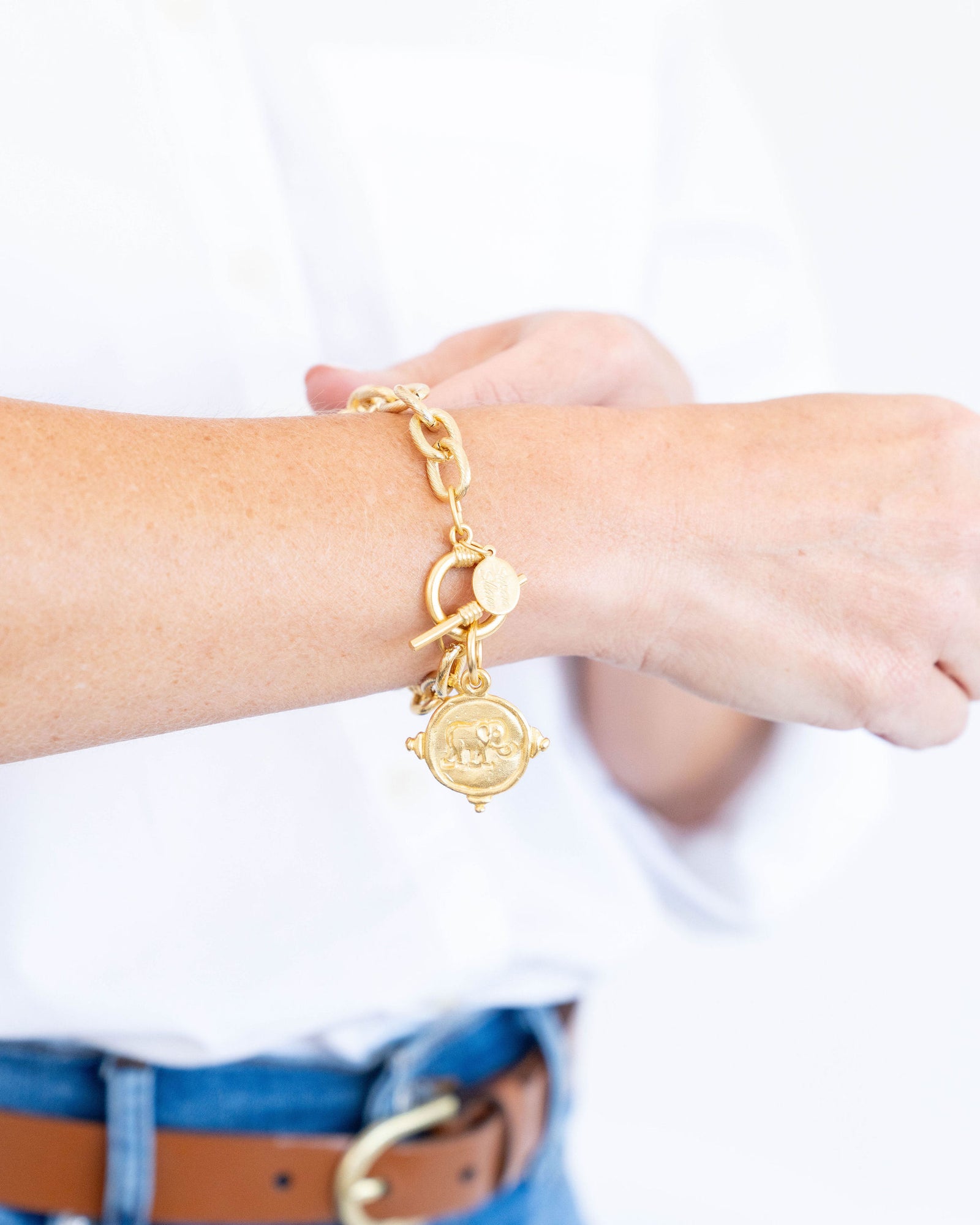 Elephant Intaglio Bracelet