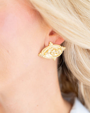 Wild Boar Intaglio Studs