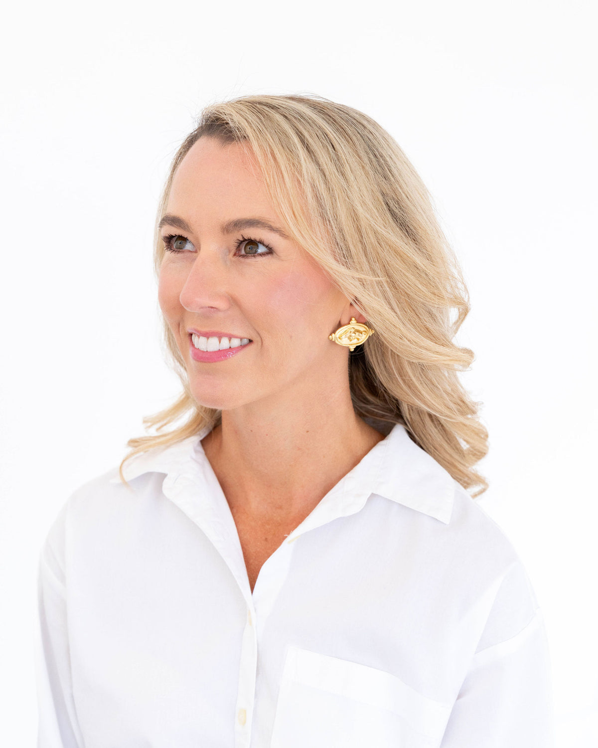 Wild Boar Intaglio Studs