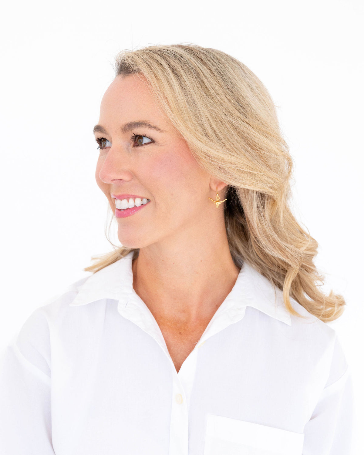 Mini Longhorn Drop Earrings