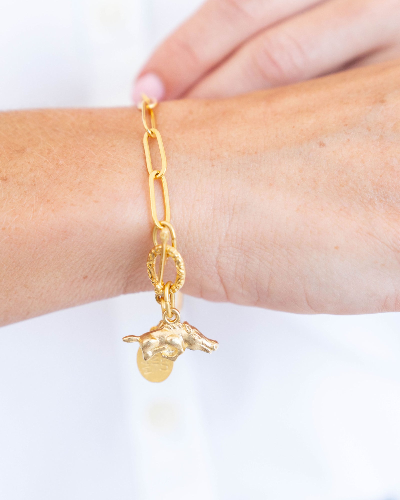 Wild Boar Paperclip Bracelet