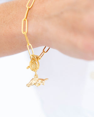 Wild Boar Paperclip Bracelet